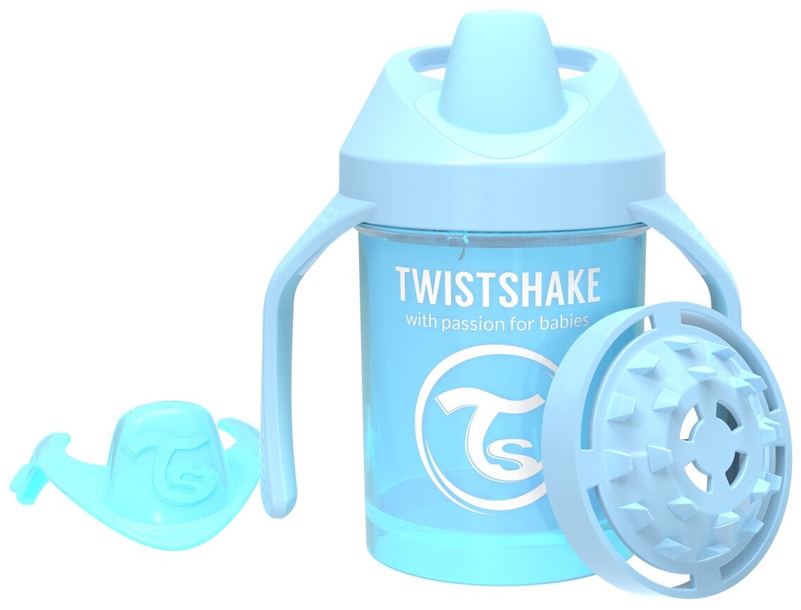 Поильник Twistshake Mini Cup 230 мл Пастельный синий