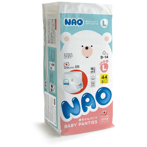 NAO трусики L, 9-14 кг, 44 шт.