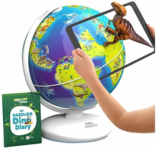 Мир игрушек динозавров Orboot Dinos AR Globe от PlayShifu на английском