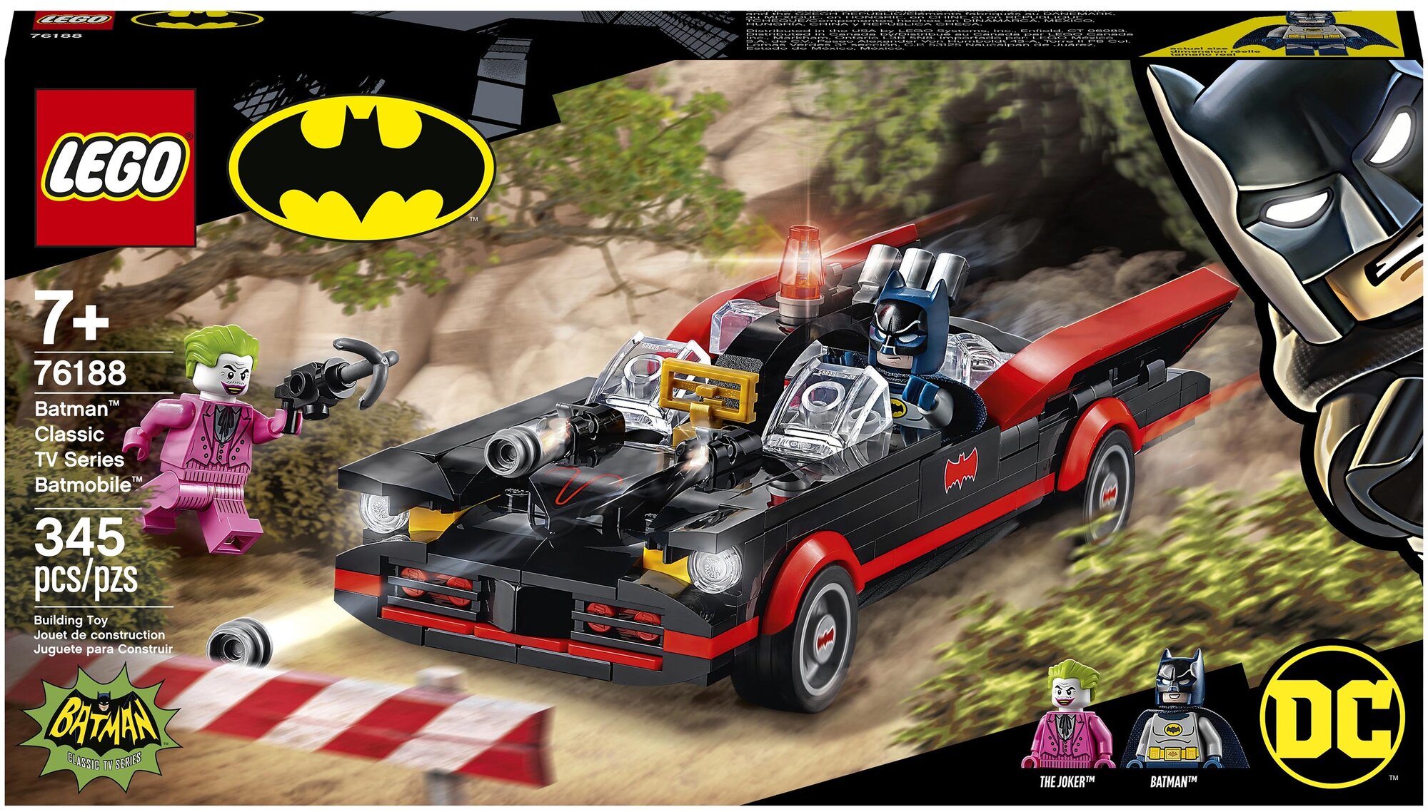 Конструктор LEGO Super Heroes 76188 Бэтмобиль из классического сериала «Бэтмен»
