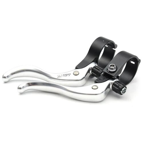 фото Ручки тормоза tektro rl721, диаметр 31.8мм, черно-серебристые