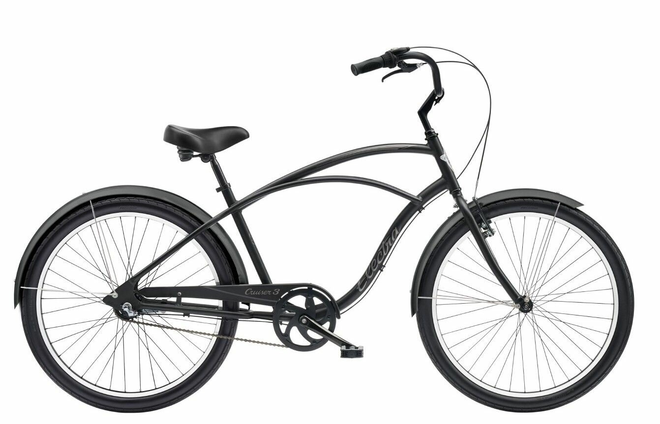 Велосипед городской круизер Electra Cruiser 3i Step Over Matte Black