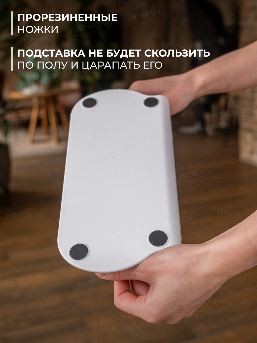 Миска для кошек и собак двойная на подставке с двумя секциями Markov — фото 1