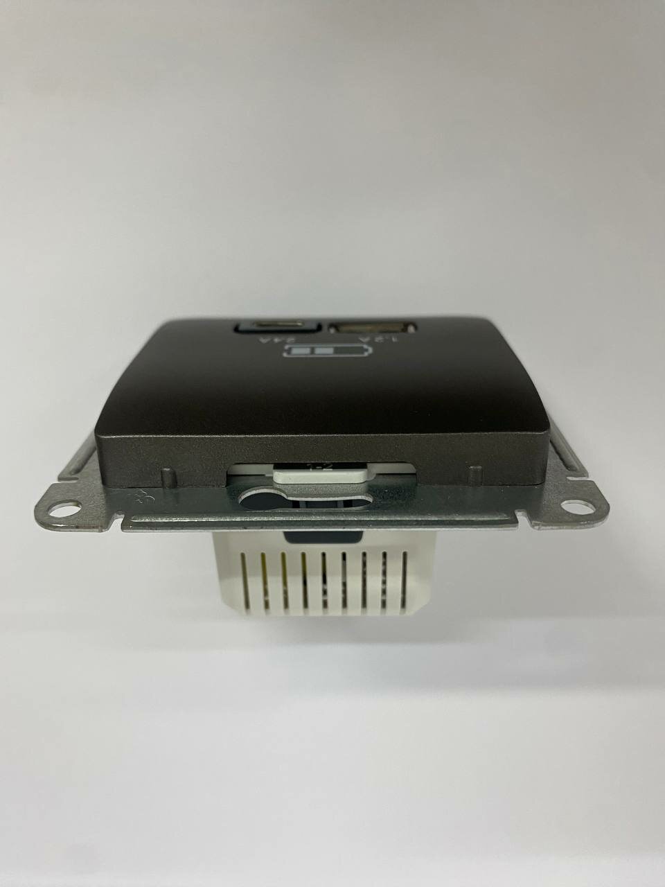 Розетка USB A+С встраиваемая Schneider Electric Glossa цвет графит - фото №6
