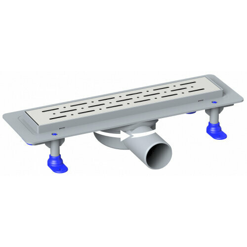 Душевой лоток LORANTO PRIME LINE 60 см боковой сток D-50 360 решетка из нержавеющей стали гидрозатвор сухой 40230Y050K0601 1730₽