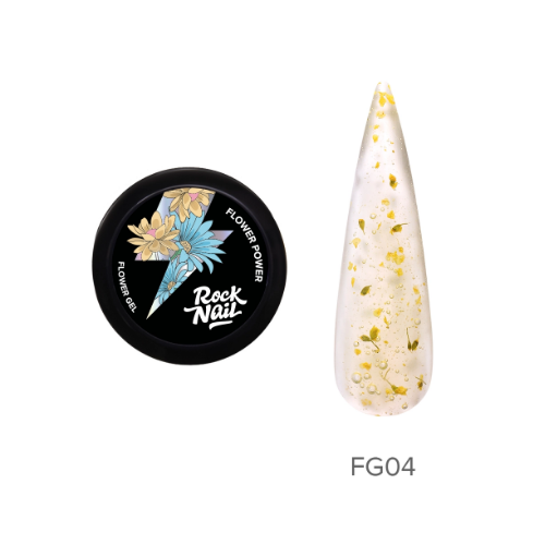 ROCKNAIL Flower Power Гель с сухоцветами FG04 Lilies For Myself 10 мл 1560₽
