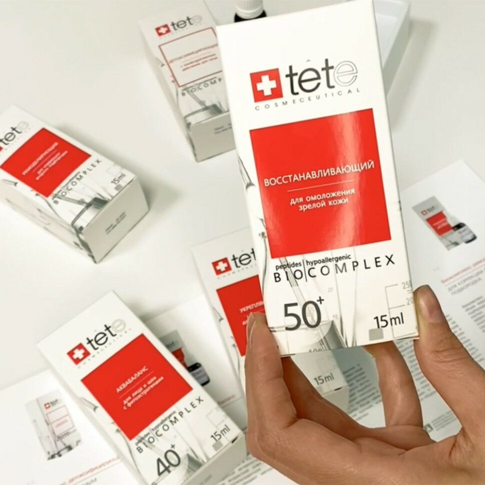 Космецевтика Биокомплекс для возрастной кожи восстанавливающий 50+ TETe Cosmeceutical 15 мл