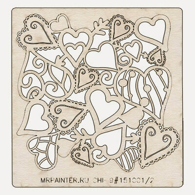 Изображение товара Mr.Painter CHI-9-CS47 Чипборд 9.5×10 см, коллекция Мур-мур/2, декоративный элемент 151001