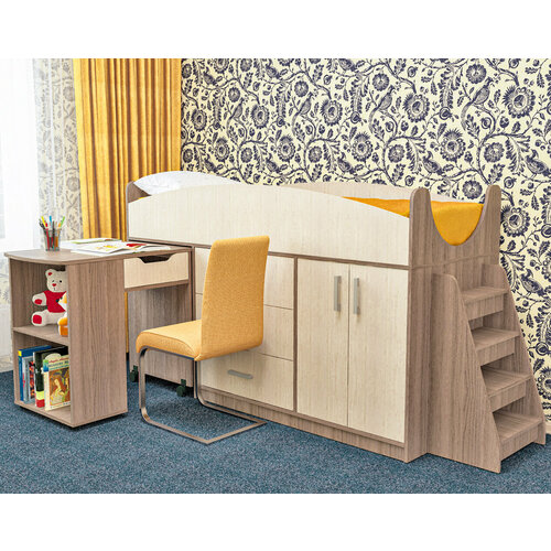 Кровать Рокси Яс. тёмн/яс. свет