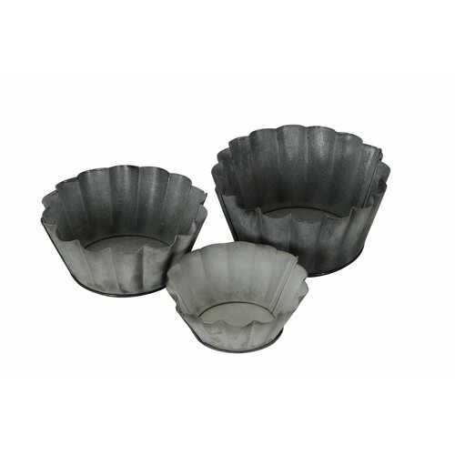 Набор из 3-х кашпо Капкейк 10x4см12x55см13x6см 1650₽