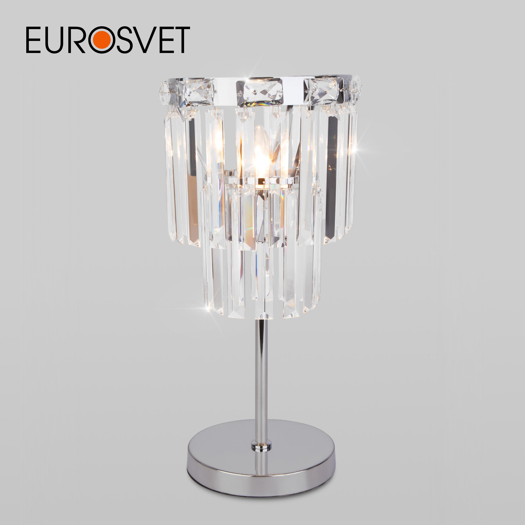 Настольная лампа Elegante Eurosvet 01136/1 хром