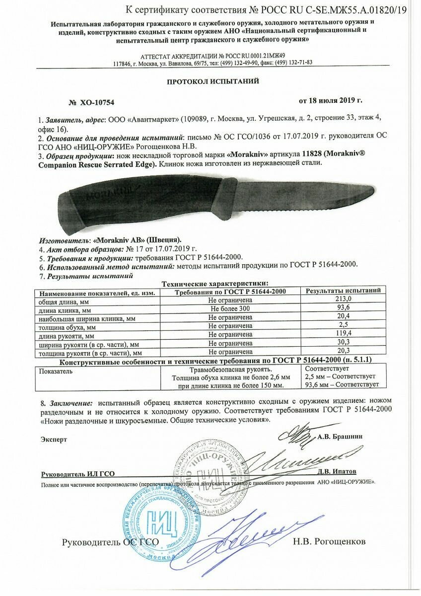 Нож Morakniv Companion F (11828) стальной лезв.99мм серрейт. заточка черный/красный - фото №5