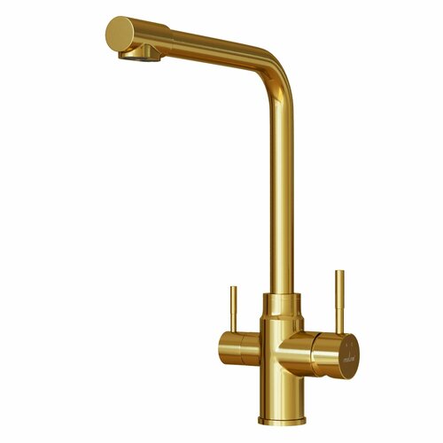 Смеситель для кухни с PVD-покрытием MIXLINE MLSS-0320G с выходом под фильтр золото 17995₽