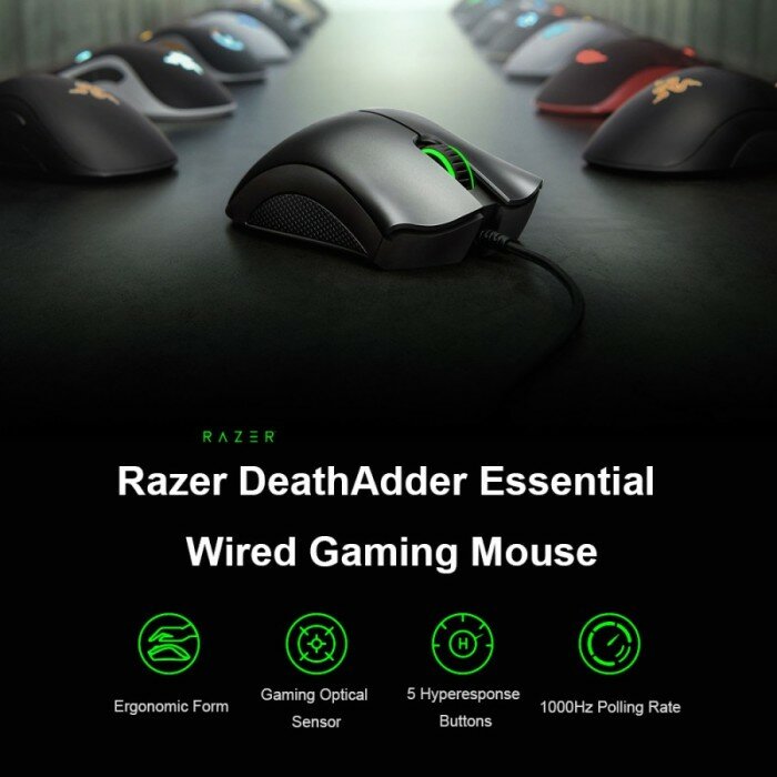 Игровая мышь Razer DeathAdder Essential (2021) черный RZ01-03850100-R3C1 — фото 1