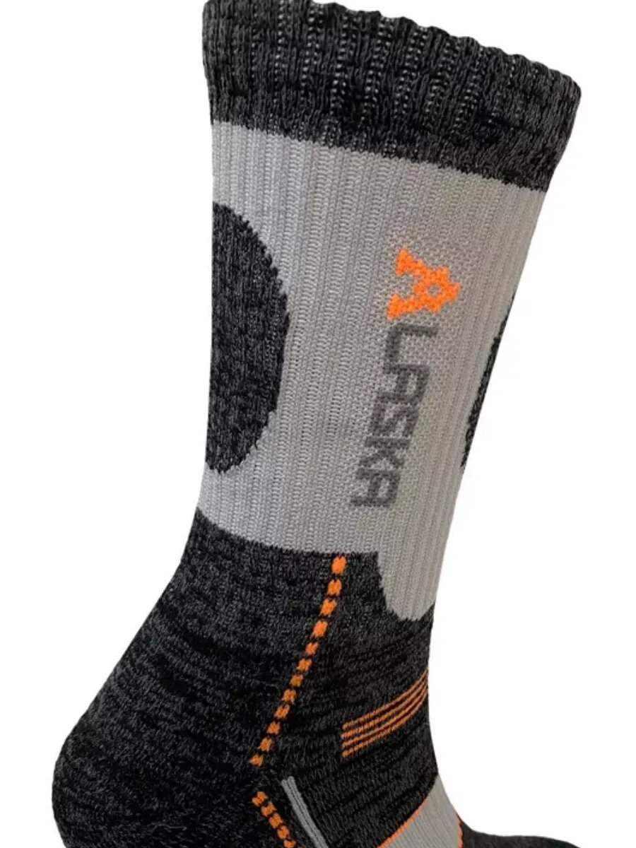 Термоноски POV TRIC, размер 27-31, серый, черный, оранжевый — фото 1