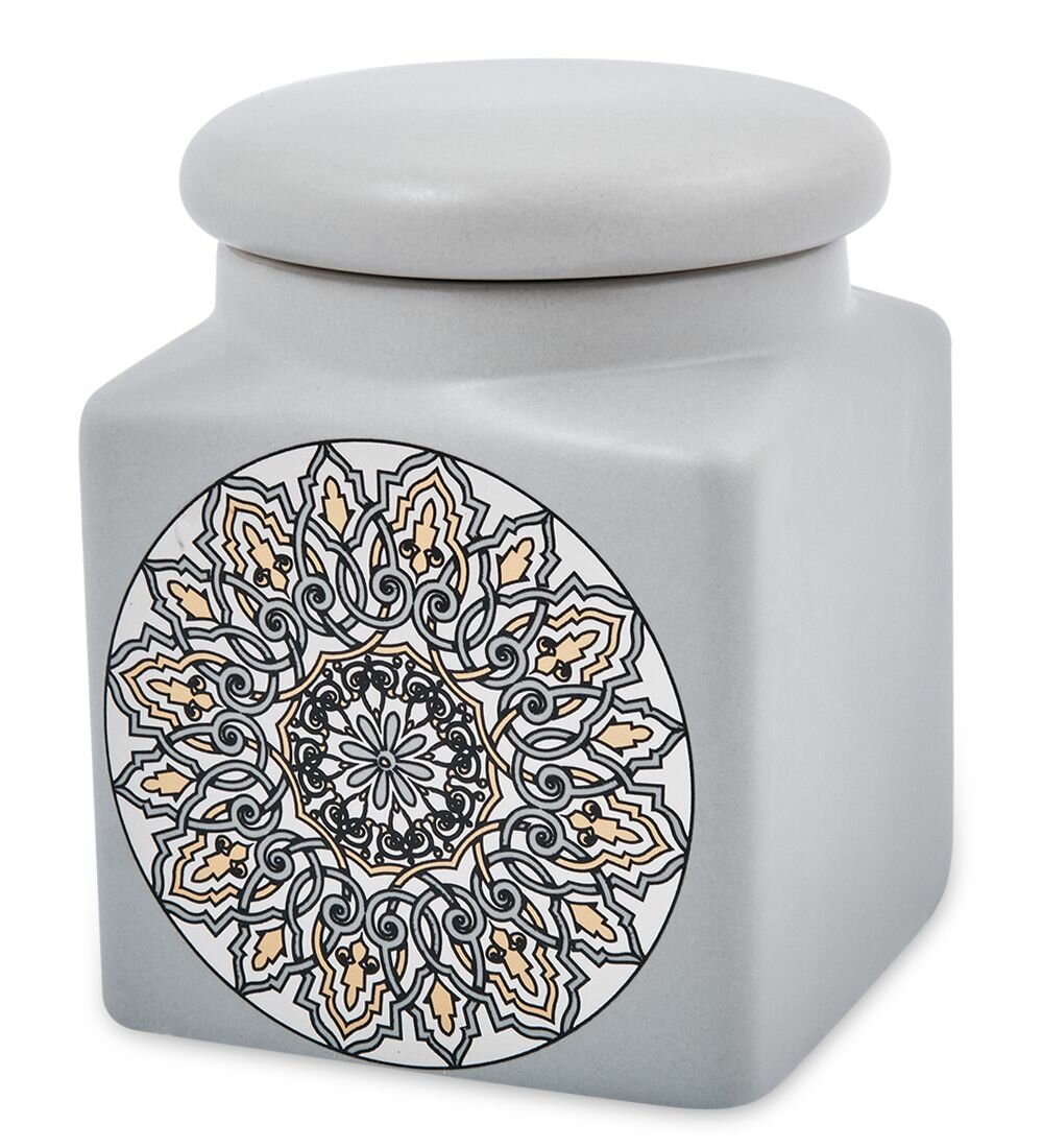 Керамическая банка бол. с крышкой