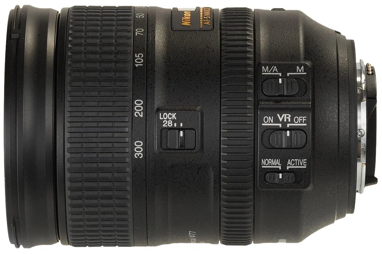 Объектив Nikon 28-300mm f/3.5-5.6G ED VR AF-S Nikkor, черный