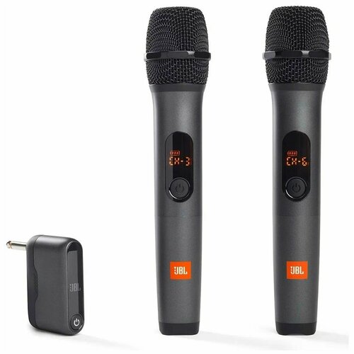 Микрофон проводной JBI Wireless Microphone Set комплектация микрофон разъем jack 63 mm черный 2 шт 7500₽