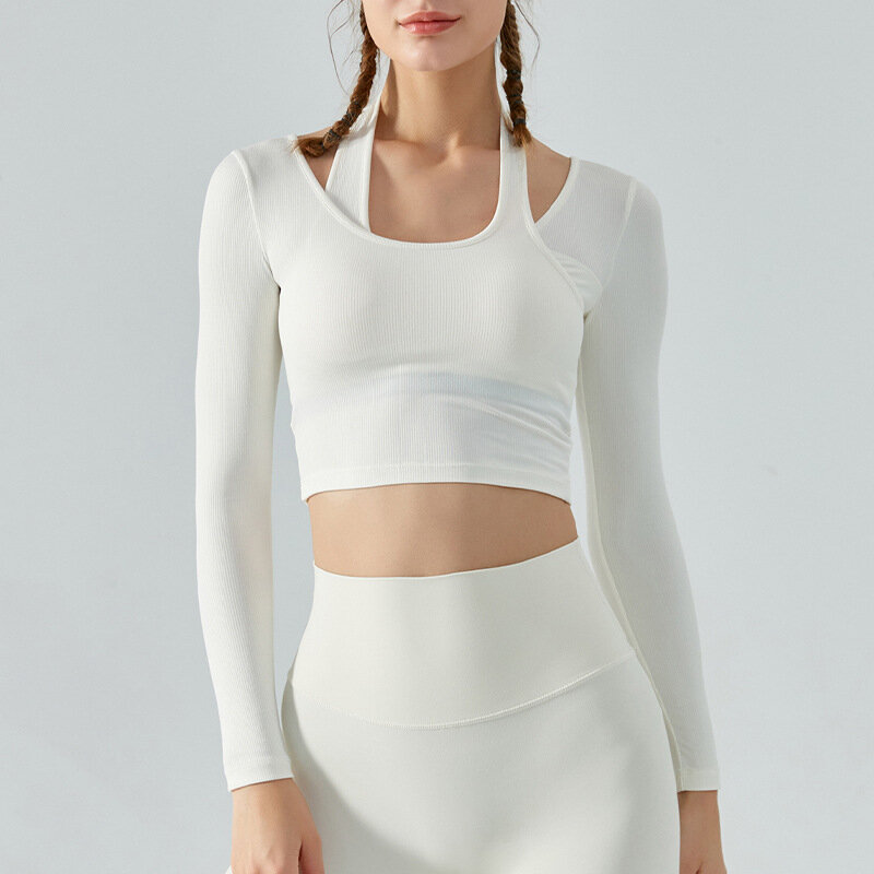 Топ для йоги Ningbo Anjiu женский белый размер XL