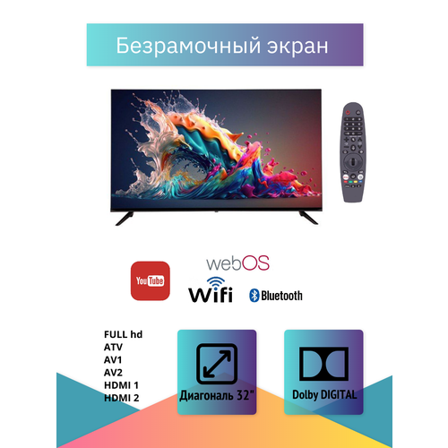 Телевизор Смарт Тв LG-ThinQ Al FHD ДУ-Аэромышь с голосовым управлением 21000₽