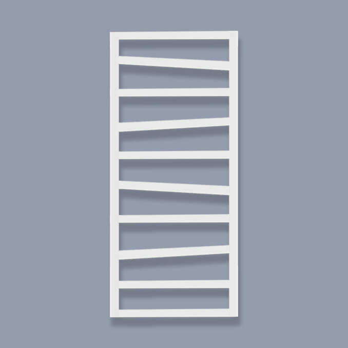 Quadro Zigzag 4 84x50 (см) Полотенцесушитель водяной QZ4-85 Белый