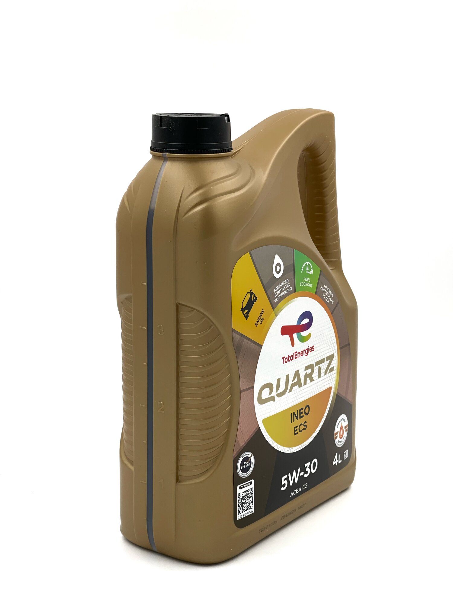 Масло моторное Total QUARTZ INEO ECS 5w-30, синтетическое 4 литра — фото 1