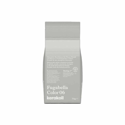 фото Цементно-смоляная затирка kerakoll fugabella color цвет 06 3 кг