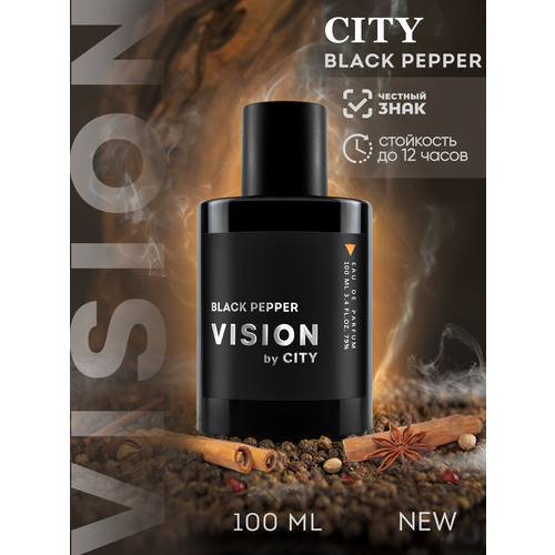 Духи мужские CITY VISION Black Pepper 100 мл, восточные, перец