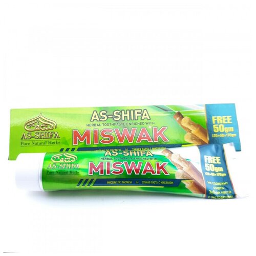 Зубная паста с экстрактом мисвака As Shifa Miswak 170гр (Индия) уход за зубами и ротовой полостью / средство для полости рта