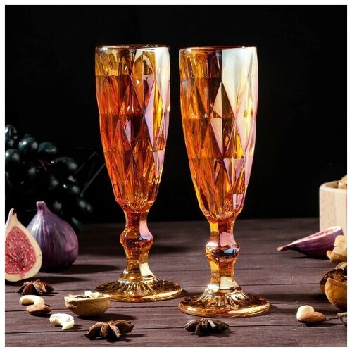 Набор бокалов стеклянных для шампанского Magistro 