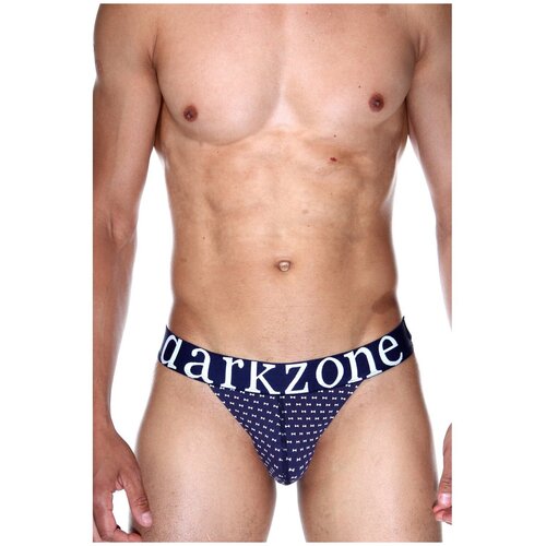 фото Мужские трусы танга темно-синие с принтом darkzone dzn6175 xl (48)