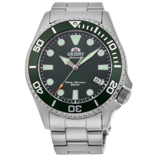 Наручные часы ORIENT Diving Sports, зеленый, серебряный orient diving sport automatic ra aa0008b19b