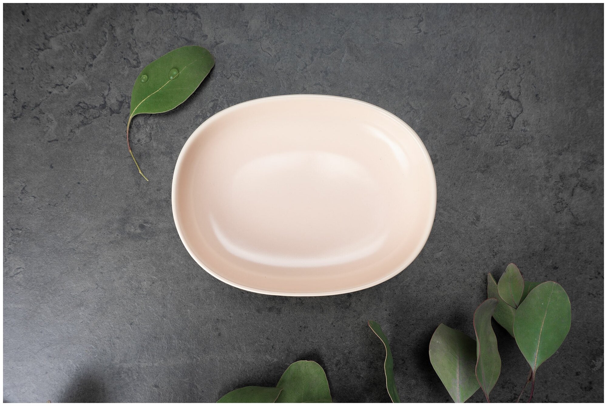 фото Блюдо BILLIBARRI "Less Matt Apricot" 14х11х3 см