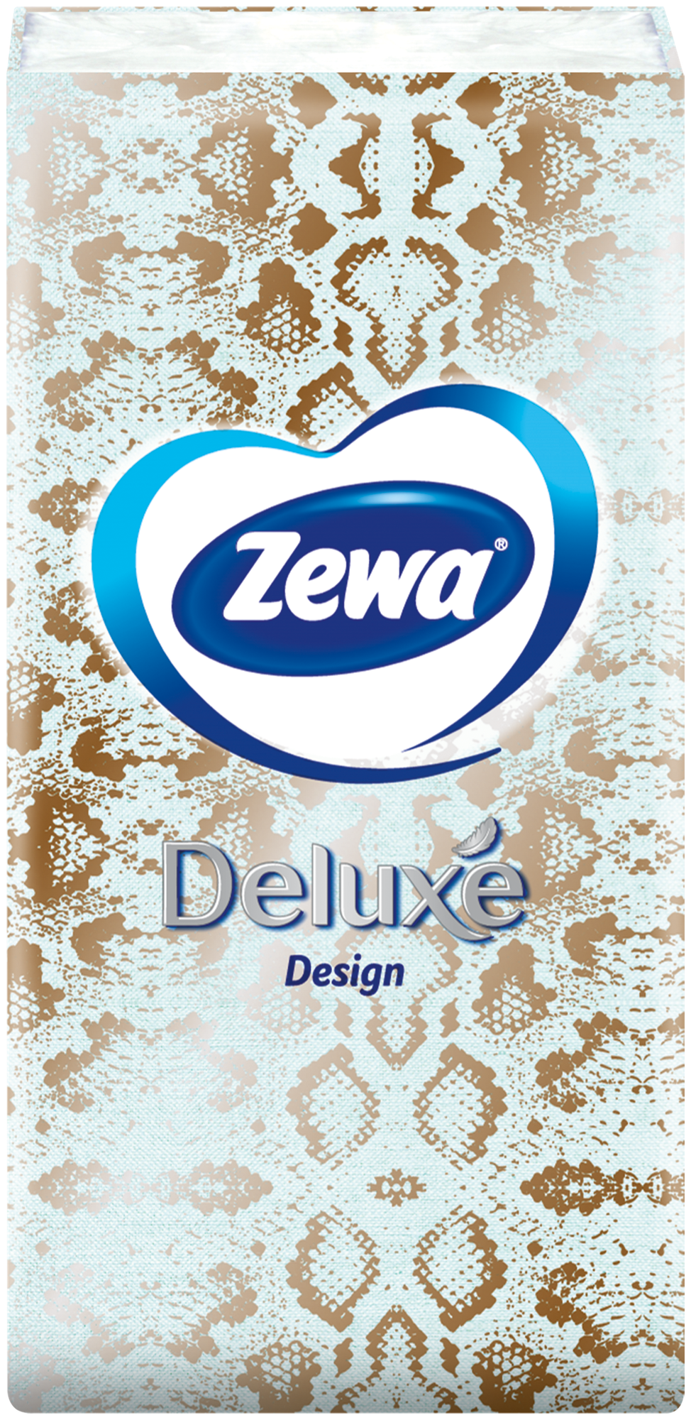 Платочки бумажные носовые Zewa Deluxe Design, 3 слоя, 10шт.Х 10 - фотография № 3