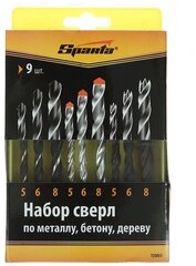 Набор сверл Sparta 725055 HSS C45 BK8 5 x 115 мм