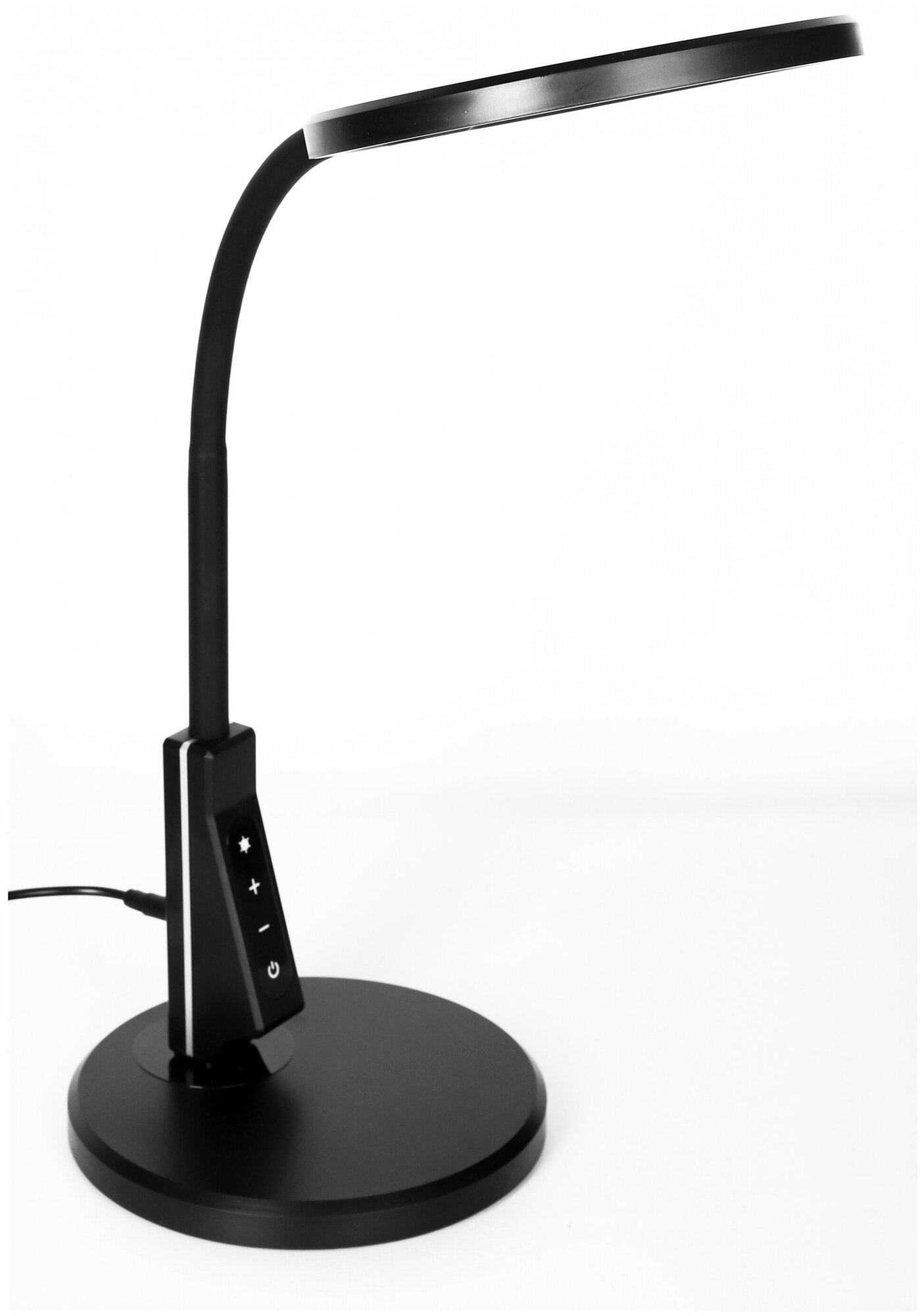 Camelion KD-836 C02 черный (led Свет-к наст.7Вт,230В,450лм,сенс.рег.ярк и цвет.темп,USB-5В,1А ) - фотография № 3
