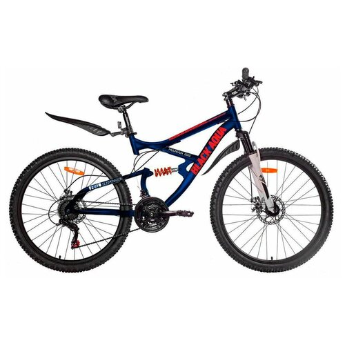 Велосипед горный Black Aqua 26 Mount 1681 D matt GL-315D рама 18 темно-синий 2022 год 3438300₽