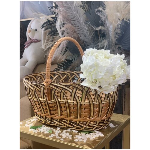 Корзина для цветов, плетеная корзина, корзина для хранения, универсальная корзина, корзина для декора