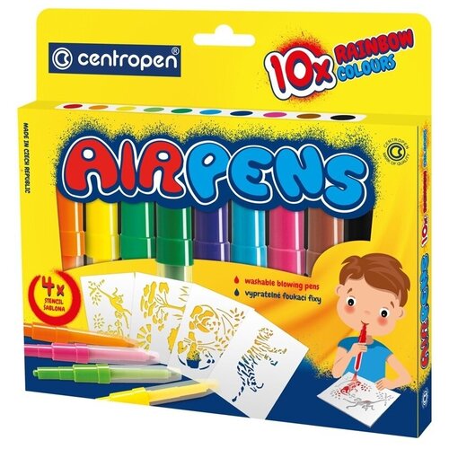 Фломастеры-блопены 10 цветов, 1500/10 AirPens Rainbow Colours