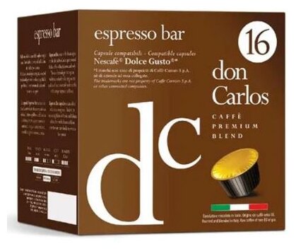 Кофе в капсулах Don Carlos Espresso Bar 16шт - фото №1