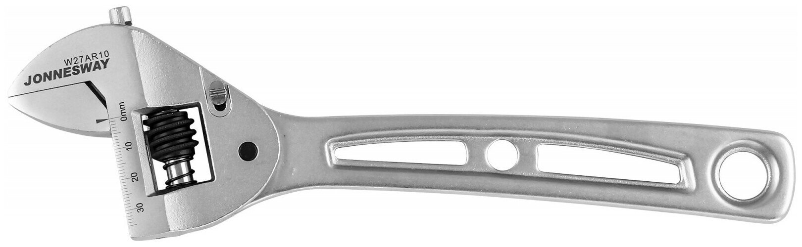 Ключ разводной облегченный трещоточный, 0-35 мм, L-250 мм Jonnesway