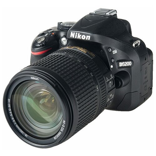 Фотоаппарат Nikon D5200 Kit 18-140mm 1:3-5 5.6 G ED VR, черный