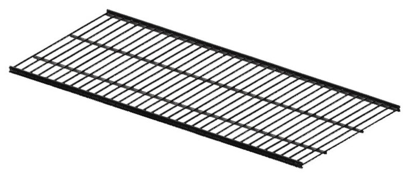 Полка сетчатая металлическая для гардеробной системы "Титан-GS" (603х306) Цвет: Черный