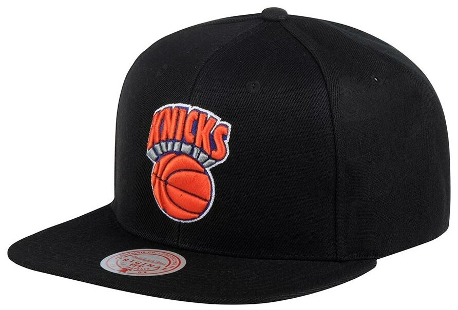 Бейсболка с прямым козырьком MITCHELL NESS 6HSSJS19079-NYKBLCK New York Knicks NBA 