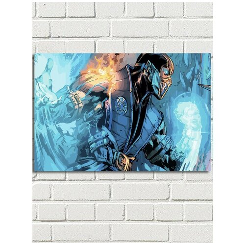 Картина по номерам игра Mortal Kombat (Саб-Зиро, Скорпион, Рептилия, Ниндзя) - 7813 Г 60x40 картина по номерам игра mortal kombat 7813 г 60x40