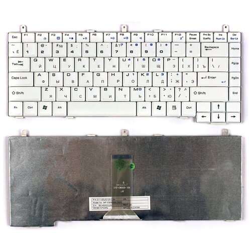 Клавиатура для ноутбука MSI MegaBook MS-10391 белая 165000₽