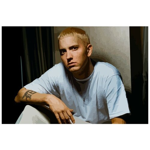 Картина по номерам на холсте Музыка Eminem Эминем - 6299 Г 60x40 картина по номерам на холсте музыка eminem эминем 6295 в 60x40