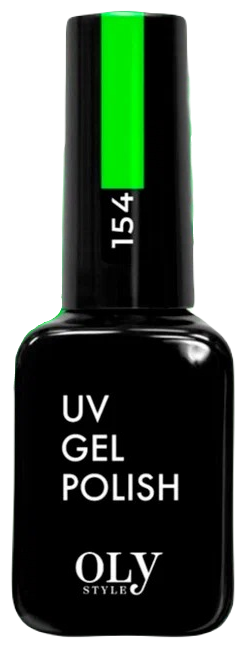 Гель-лак для ногтей Oly Style UV Gel Polish т.154 Зеленый неон 10 мл