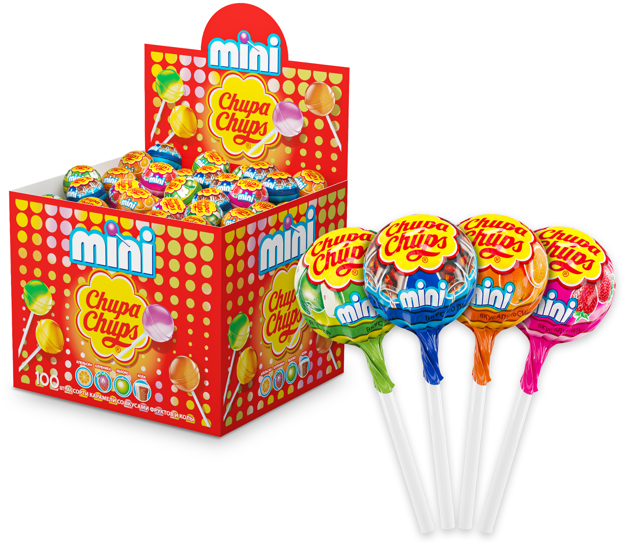 Chupa Chups ассорти Карамель Mini вкус ассорти