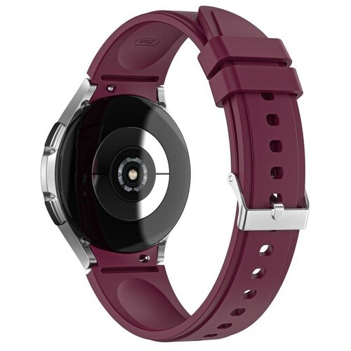Силиконовый ремешок Grand Price для Samsung Galaxy Watch 4 Classic, бордовый смарт часы samsung galaxy watch4 44mm серебро sm r870n
